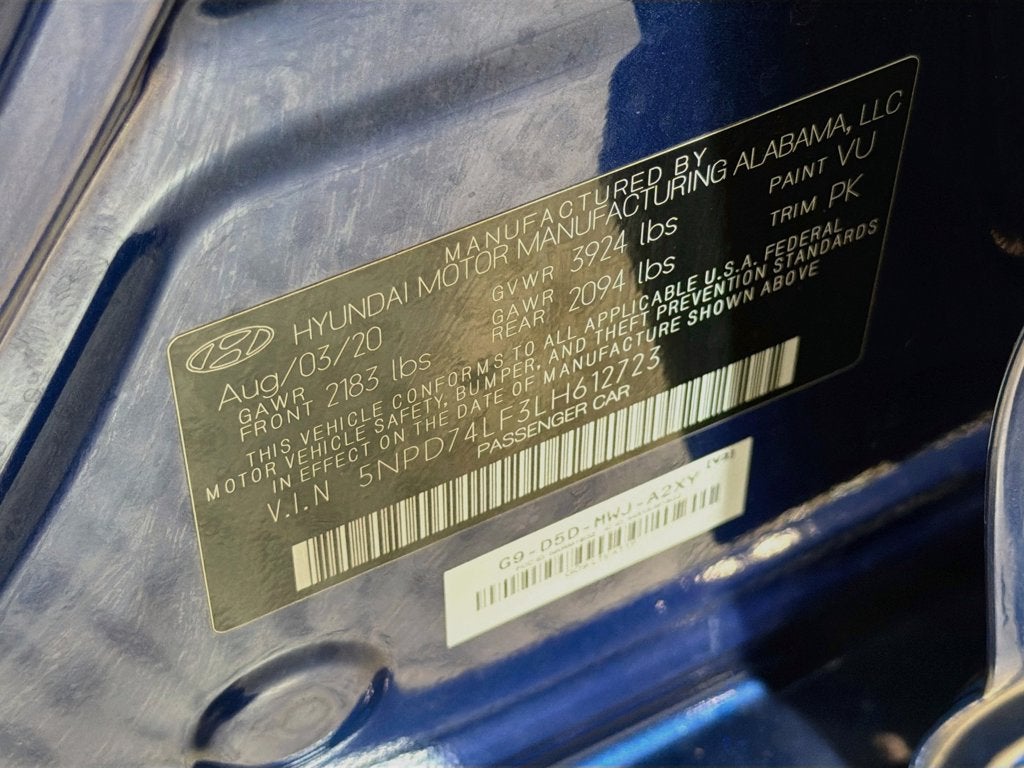 2020 Hyundai Elantra SE