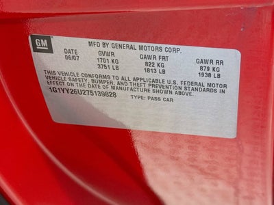 2007 Chevrolet Corvette NA