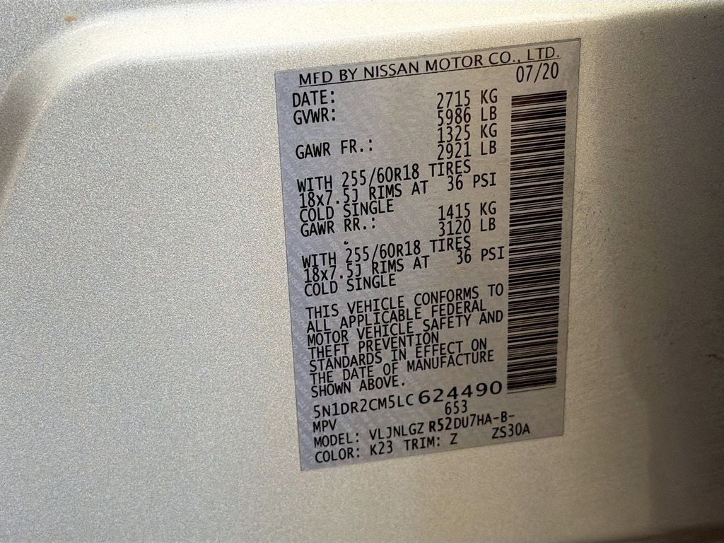 2020 Nissan Pathfinder SL