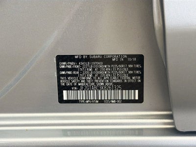 2019 Subaru Crosstrek 2.0I